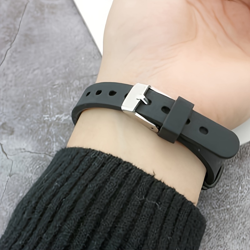 Adjustable Silicone Hebrew Divine Text Bracelet for Men